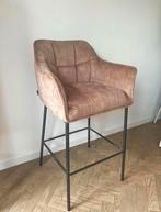 2 prachtige suède barkrukken te koop!, Huis en Inrichting, Barkrukken, Ophalen, Met voetsteun, Nieuw, Leer