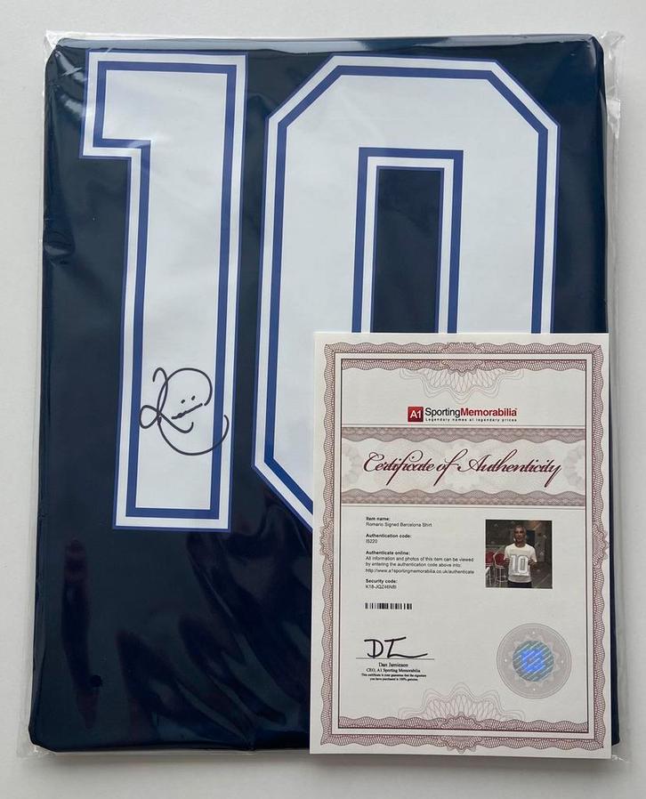 Romario Gesigneerd Shirt A1 Sporting Memorabilia, Verzamelen, Sportartikelen en Voetbal, Nieuw, Shirt, Ophalen of Verzenden