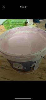 Licht roze verf 10L, Ophalen, Gebruikt, Roze, Verf