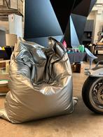 Fatboy Original — Gigantische metalen voetenbank van zilver, Huis en Inrichting, Zitzakken, Ophalen of Verzenden, Zo goed als nieuw