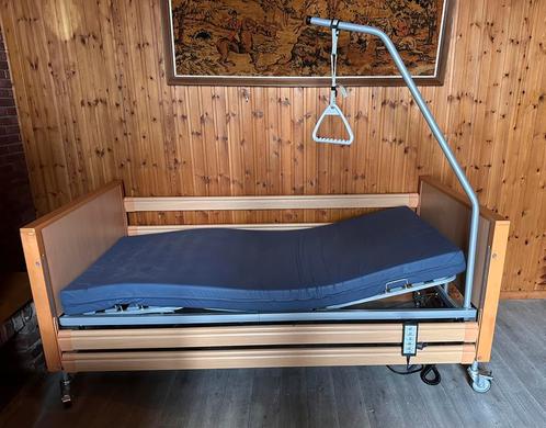 Lit médicalisé, Huis en Inrichting, Slaapkamer | Bedden, Zo goed als nieuw, Eenpersoons, 200 cm, Hout, Verstelbaar, Ophalen