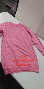 Roze sweaterjurk met print Camille Maat Medium Npr 39.95€, Maat 38/40 (M), Ophalen of Verzenden, Zo goed als nieuw, Roze