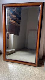 Spiegel met houten rand, Huis en Inrichting, Ophalen, Zo goed als nieuw, Minder dan 100 cm, Rechthoekig