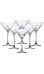 Set van 6 Schott Zwiesel kristallen martiniglazen, Verzamelen, Glas en Drinkglazen, Zo goed als nieuw