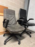 2 bureaustoelen - goedkoop (samen) af te halen, Huis en Inrichting, Ophalen, Gebruikt, Zwart, Bureaustoel