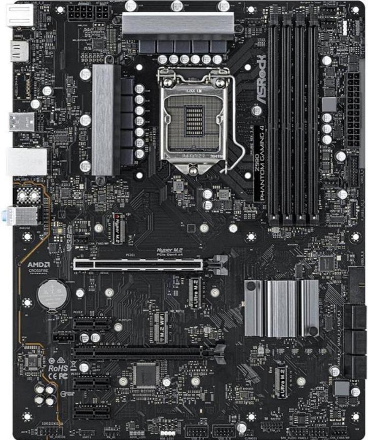 Asrock Z590 Phantom Gaming 4 LGA1200, Computers en Software, Moederborden, Zo goed als nieuw, AMD, DDR4, Ophalen of Verzenden