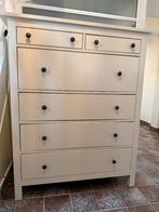HEMNES ladekast 6 lades wit gelakt, 25 à 50 cm, 5 tiroirs ou plus, Comme neuf, 100 à 150 cm