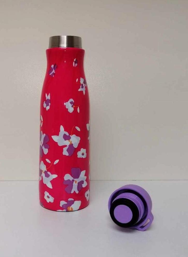 Tupperware™ « Bouteille Iso Go Spring Flowers », Maison & Meubles, Cuisine| Tupperware, Neuf, Récipient ou Bol, Blanc, Violet