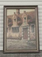 aquarelle signe georges lammens, Antiek en Kunst, Kunst | Schilderijen | Klassiek, Ophalen of Verzenden