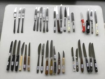 10 tal sets van diverse messen en andere couverts beschikbaar voor biedingen