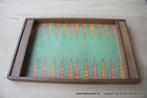 Retro vintage houten backgammon spel, Enlèvement ou Envoi