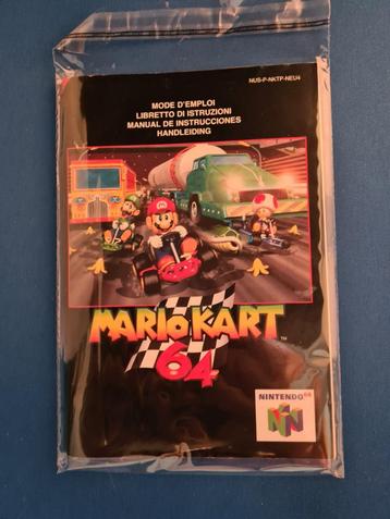 N64 - Mario Kart 64 handleiding beschikbaar voor biedingen