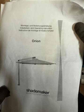 Splinternieuwe Shademaker parasol 3m op 3m beschikbaar voor biedingen