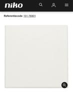 Niko blindplaat wit 101-76901, Ophalen of Verzenden, Nieuw, Schakelaar
