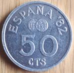 SPANJE : 50 CENTIMOS 1980 KM 815 WORLDCUP UNC, Postzegels en Munten, Munten | Europa | Niet-Euromunten, Ophalen of Verzenden, Losse munt