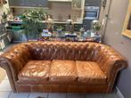 Canapé Chesterfield, Huis en Inrichting, Ophalen, Gebruikt, Driepersoons, Leer