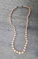 collier de perles vintage avec fermoir en argent Stirling, Enlèvement ou Envoi, Utilisé, Autres couleurs, Autres matériaux