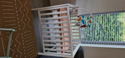 Babypark hout - wit + matras en hoes, Kinderen en Baby's, Babyparken, Gebruikt, Rechthoekig, In hoogte verstelbaar, Boxkleed, Ophalen