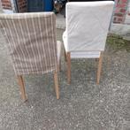 6 IKEA stoelen, Ophalen, Gebruikt, Stof, Grijs