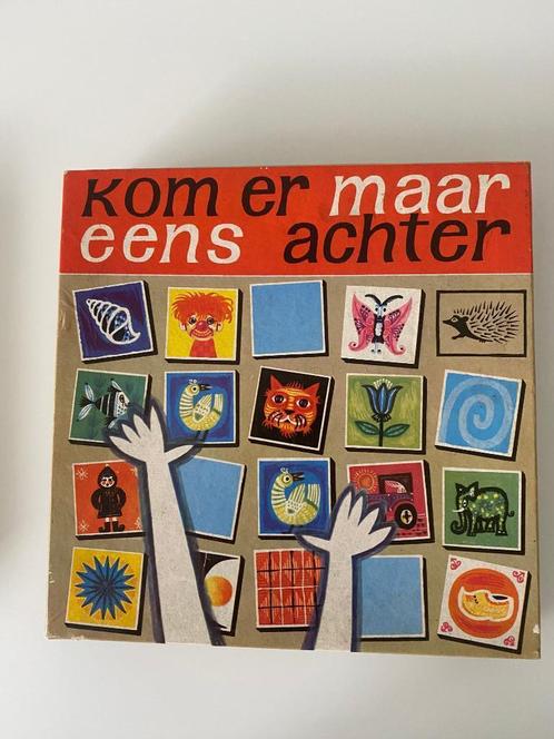 Vintage Geheugenspel "Kom er maar eens achter" Jaren 60, Antiek en Kunst, Antiek | Speelgoed, Ophalen of Verzenden