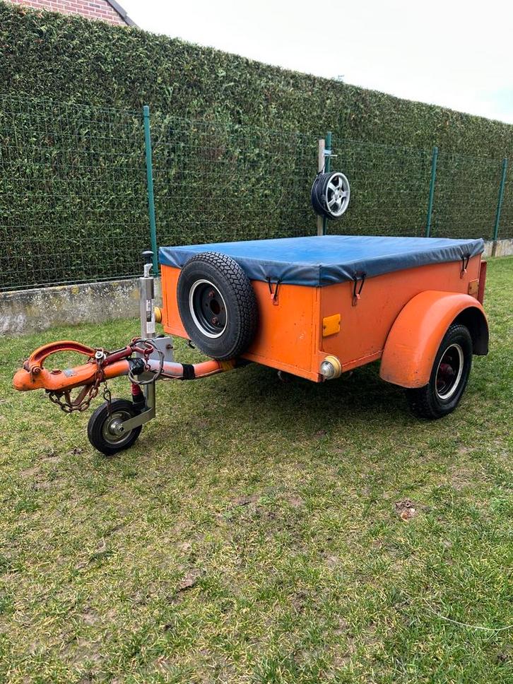 Fijn aanhangwagentje / bagagewagentje in goede staat, Autos : Divers, Remorques, Comme neuf, Enlèvement