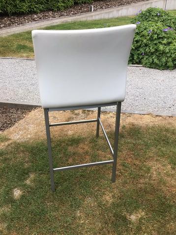 4 chaises de cuisine blanches Sierra, Synthétique, Enlèvement, Utilisé, Blanc
