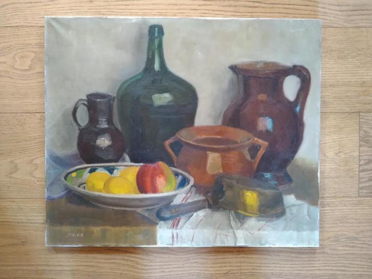 swimberghe, Antiek en Kunst, Kunst | Schilderijen | Klassiek, Ophalen of Verzenden