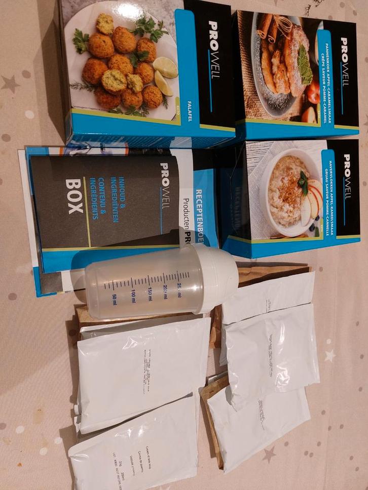 Dieet voeding Prowell - 28 zakjes plus receptenboek, Divers, Produits alimentaires, Enlèvement