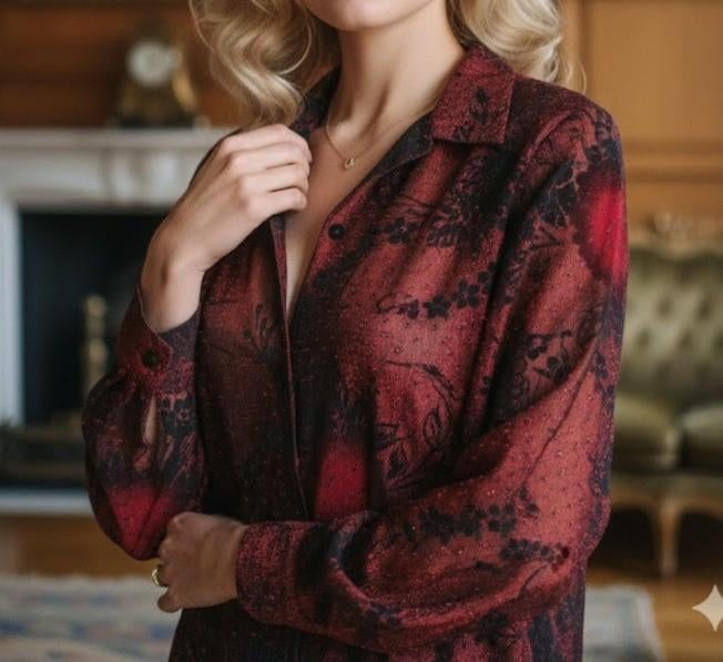 leuke vintage blouse <3, Vintage, Ophalen of Verzenden, Zo goed als nieuw, Maat 38/40 (M)