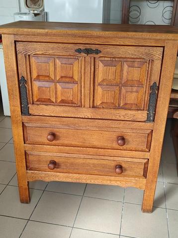 Kast, Huis en Inrichting, Ophalen, Gebruikt, Eikenhout, Met deur(en)