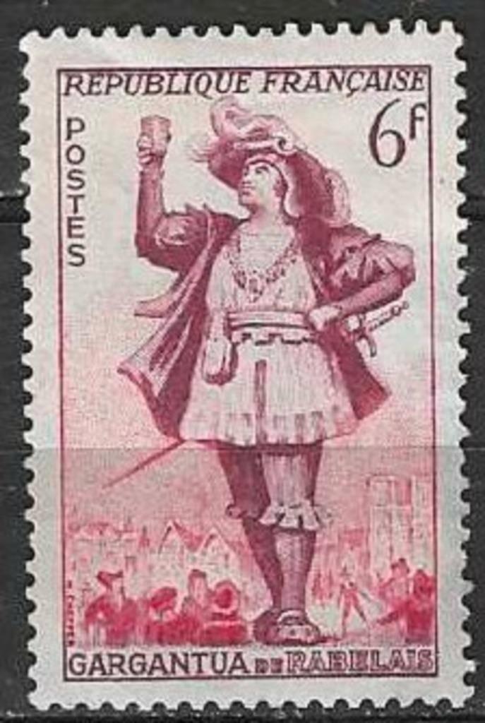 France 1953 - Yvert 943 - Théâtre - Gargantua (ZG), Timbres & Monnaies, Timbres | Europe | France, Envoi