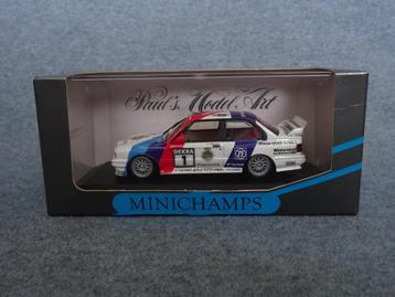 BMW E30 M3 DTM 1990 #1 Roberto Ravaglia Minichamps 1:43 OVP, Hobby & Loisirs créatifs, Enlèvement ou Envoi, Utilisé, Voiture, MiniChamps