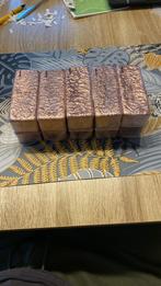 Handgegoten koperbaren 1kg/baar, Ophalen of Verzenden, Koper