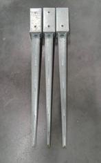 Set nieuwe paalhouders 7x7cm, Ophalen of Verzenden, Zo goed als nieuw