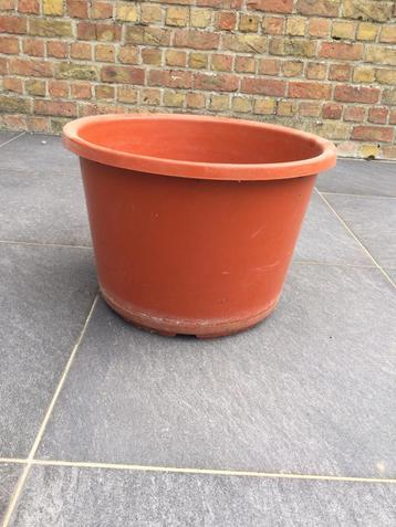 1 grote bloempot in kunststof beschikbaar voor biedingen