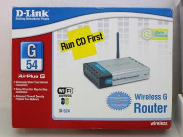 D-Link Router Wireless DI-524 G 54. beschikbaar voor biedingen