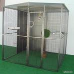 Volière perroquet 2x2x2 m cage perroquet ara cacatoes XXL, Envoi, Métal, Neuf, Volière