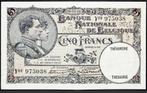 Bankbiljet - België - 5 Francs 1928 - VF