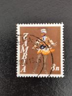 Zambia 1968 - danser, Postzegels en Munten, Postzegels | Afrika, Zambia, Ophalen of Verzenden, Gestempeld