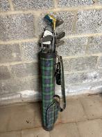 Vintage golfset met Schotse Tartan draagtas, Sport en Fitness, Golf, Ophalen, Gebruikt, Set, Overige merken