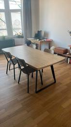 Mooie tafel + 4 stoelen – klaar voor een tweede leven!, Ophalen, Gebruikt, 200 cm of meer, 50 tot 100 cm