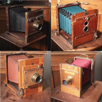 4x antiek fototoestel camera Hermagis, Thornton,... beschikbaar voor biedingen