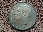 BELGIË 5 FRANK 1870 LEOPOLD II ZILVER, Postzegels en Munten, Zilver, Ophalen of Verzenden, Losse munt, Zilver