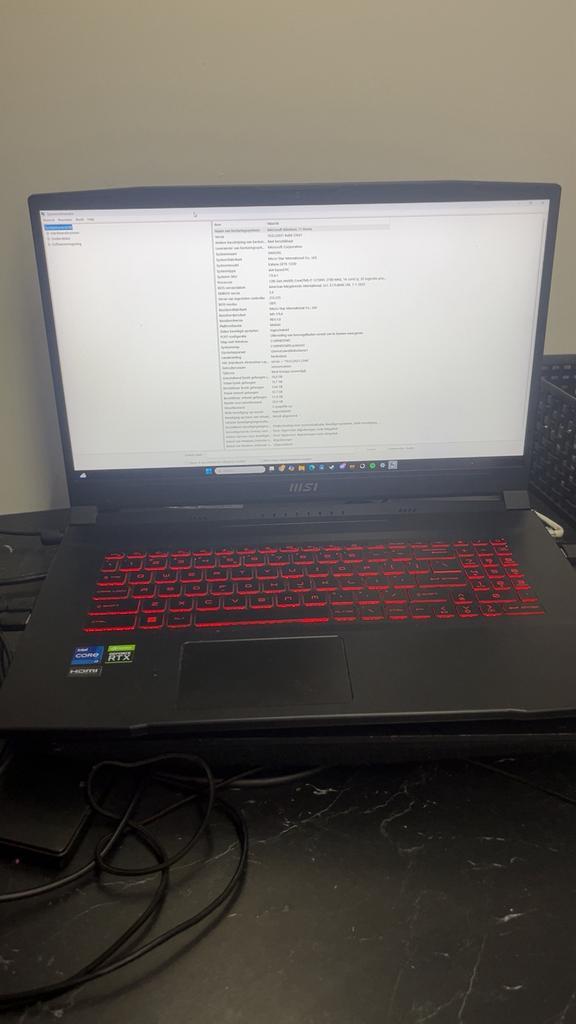 MSI GAMING LAPTOP, Computers en Software, Windows Laptops, Zo goed als nieuw, SSD, Gaming, Ophalen