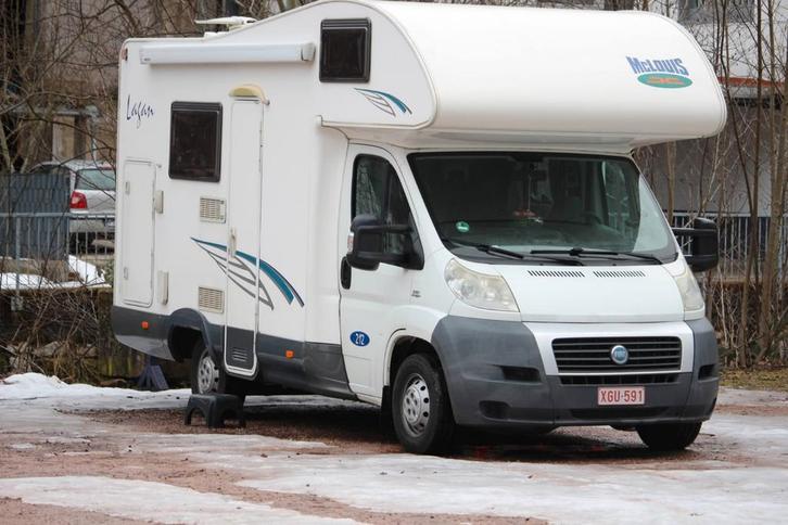 Mobilhome Fiat MC Louis 212 Lagan., Caravans en Kamperen, Mobilhomes, Particulier, tot en met 5, Alkoof, McLouis, Fiat, Diesel