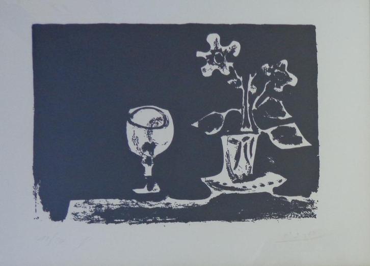 PABLO PICASSO / LE MINOTAURE / ZW-W LITHO / 63x83cm / KADER, Antiek en Kunst, Kunst | Litho's en Zeefdrukken, Ophalen