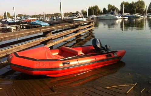 Rubbere boot DSB HYPALON 4,30 x195, Watersport en Boten, Rubberboten, Gebruikt, Yamaha, Benzine, Ophalen of Verzenden