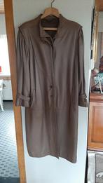 lederen damesjas kleur noisette maat 42, Ophalen, Zo goed als nieuw, Maat 42/44 (L), Overige kleuren