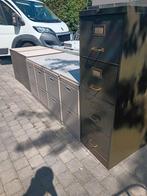 7 metalen kasten, Huis en Inrichting, Kasten | Roldeurkasten en Archiefkasten, Ophalen, Gebruikt