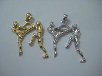 kickboksen muay thai boksen hangers double / zilver -25% beschikbaar voor biedingen